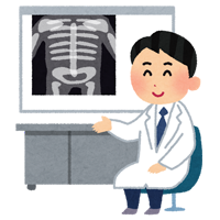 レントゲン診察のイラスト